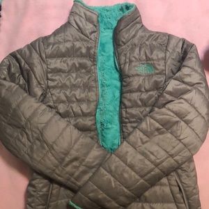 North face jacket reversible